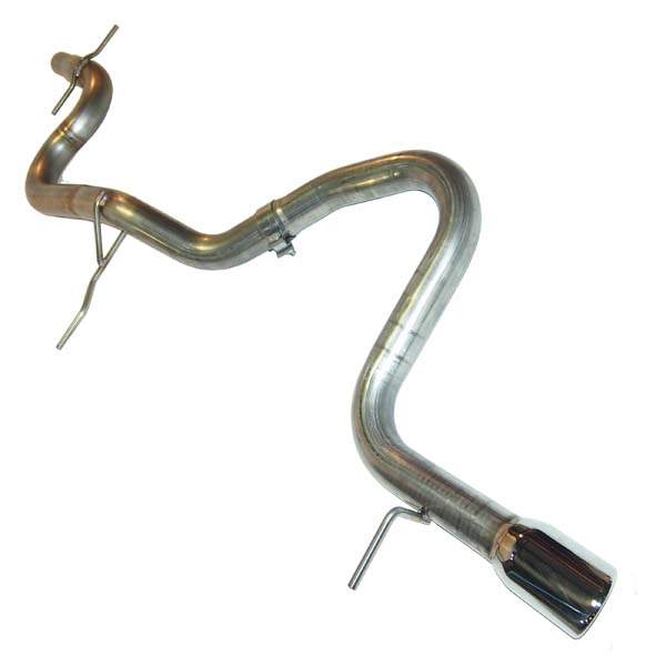 '11 Audi A3 TDI Stainless Steel Exhaust w/No Muffler, 3.5" Tip