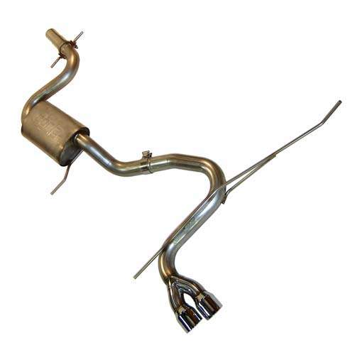 Audi A3 '06-'13 2.0T FWD SS Exhaust with Single Borla, Dual Tip
